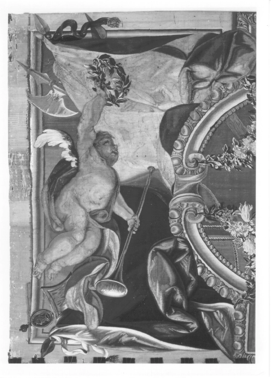 Arazzo - il capo e le mani di Ciro mozzate, Musei Reali, Palazzo Reale, Torino, dettaglio 1